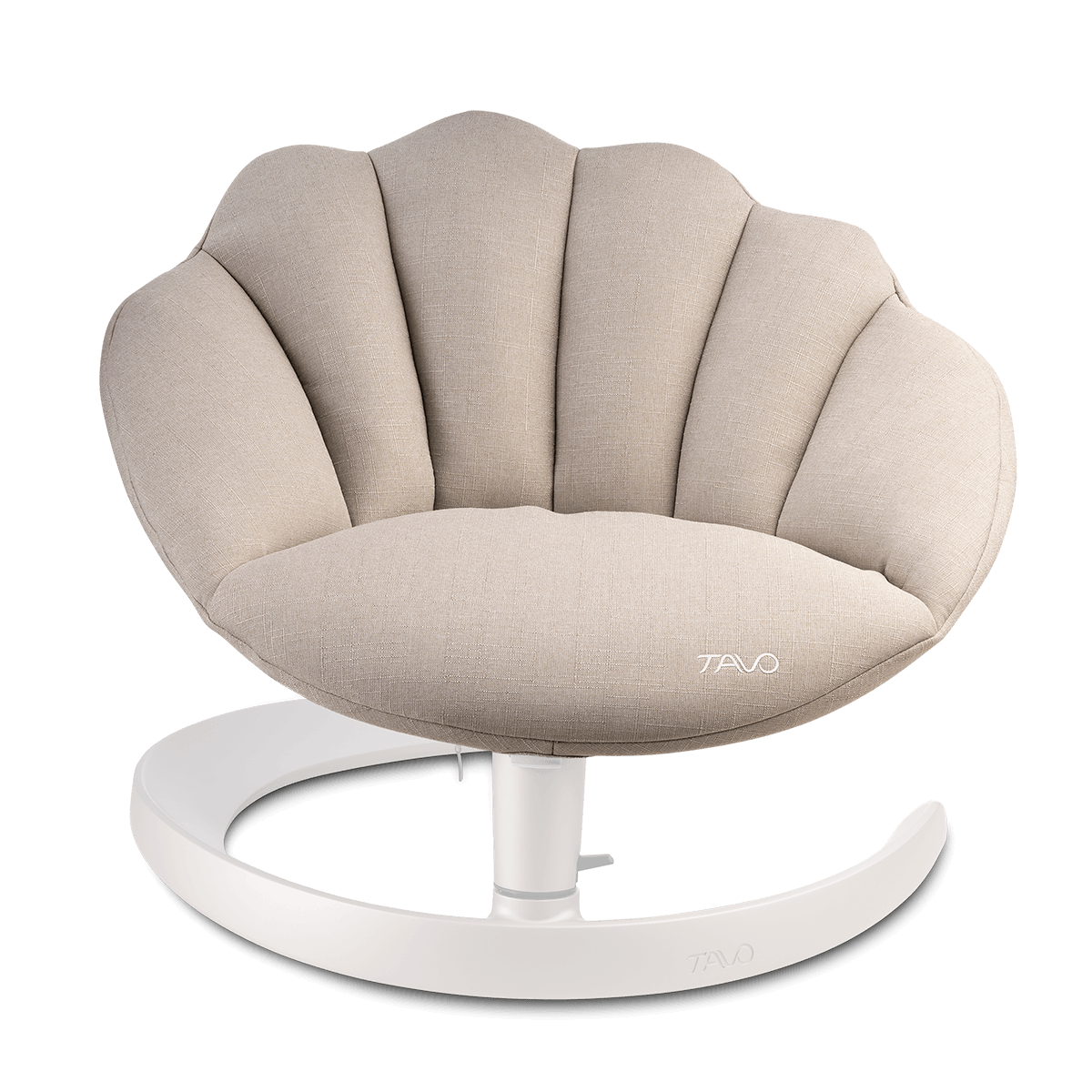The shell seat pad in fawn highlighted without seat stand showing