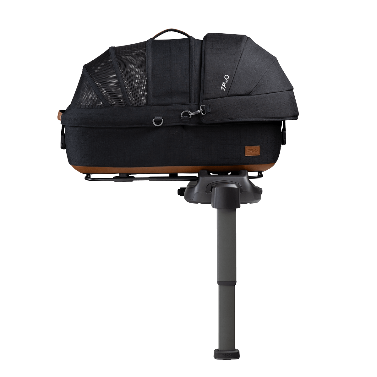 medium pet car seat on base