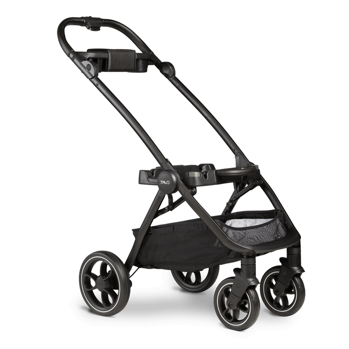 Pet stroller frame on angle